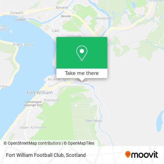 Fort William Football Club map