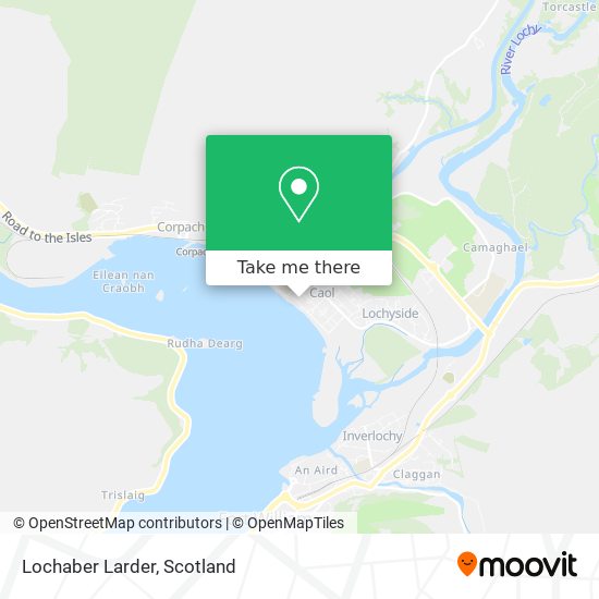 Lochaber Larder map