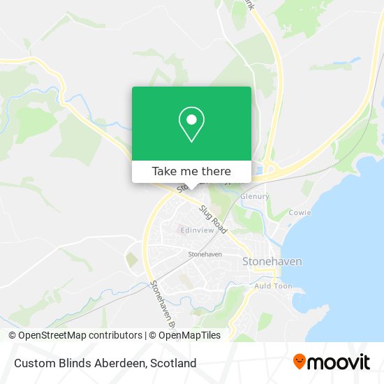 Custom Blinds Aberdeen map