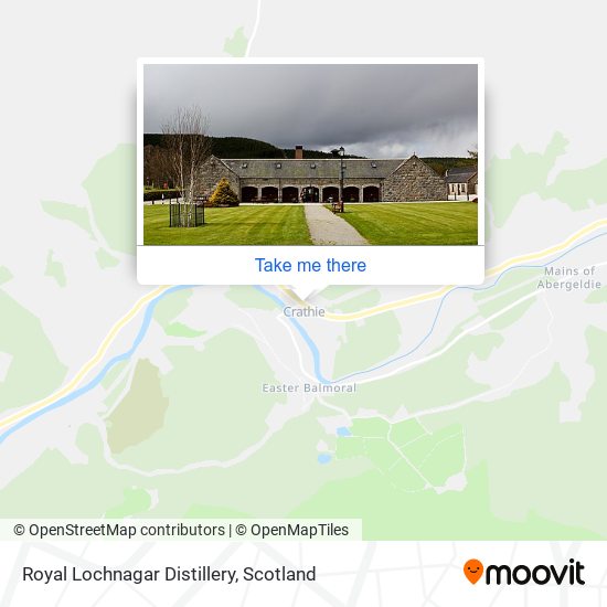 Royal Lochnagar Distillery map