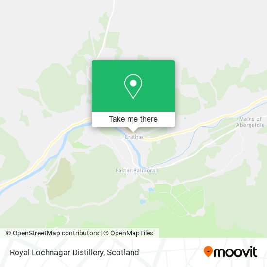 Royal Lochnagar Distillery map