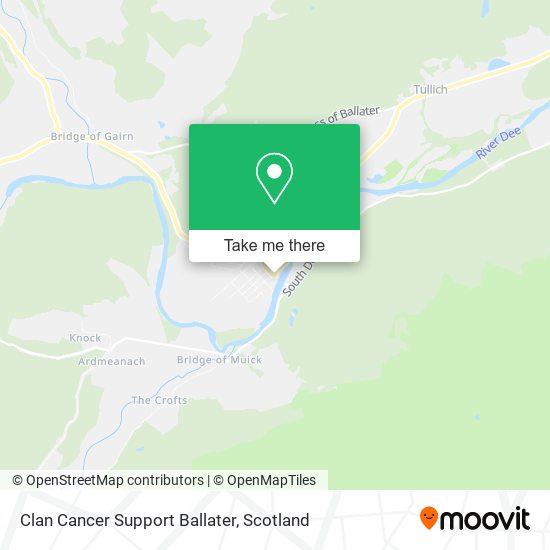 Clan Cancer Support Ballater map