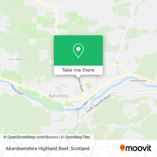 Aberdeenshire Highland Beef map