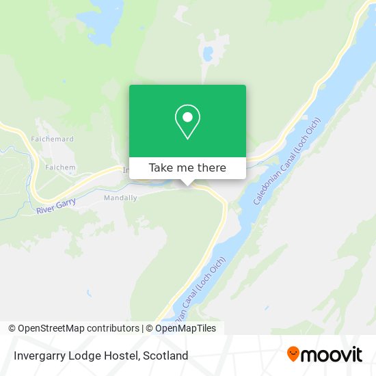 Invergarry Lodge Hostel map