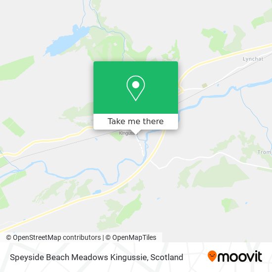 Speyside Beach Meadows Kingussie map