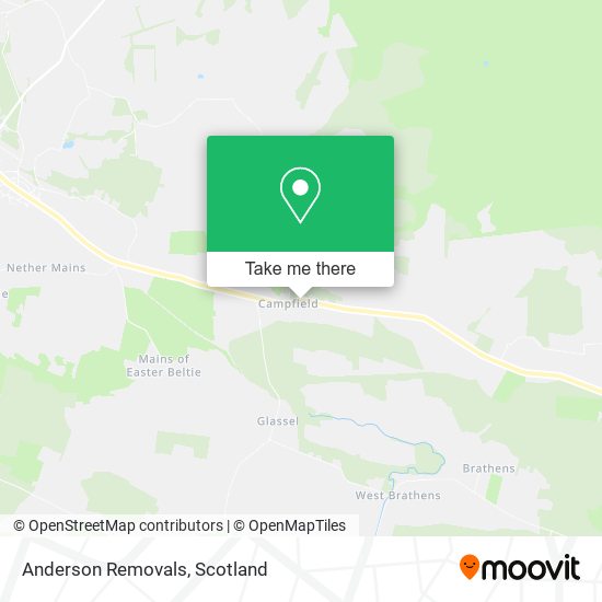 Anderson Removals map