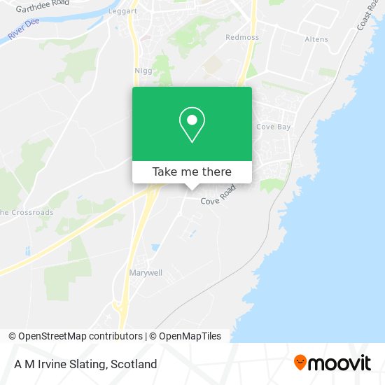 A M Irvine Slating map