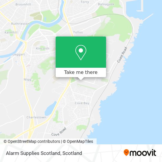 Alarm Supplies Scotland map