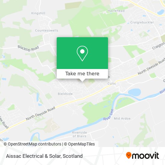 Aissac Electrical & Solar map