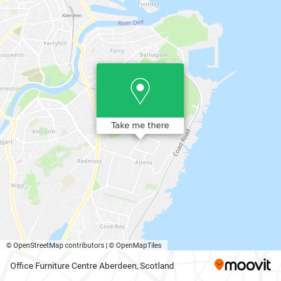 Office Furniture Centre Aberdeen map