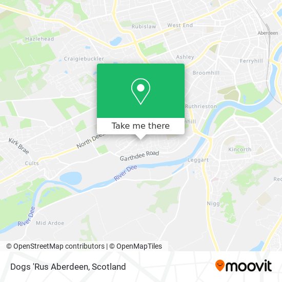 Dogs 'Rus Aberdeen map