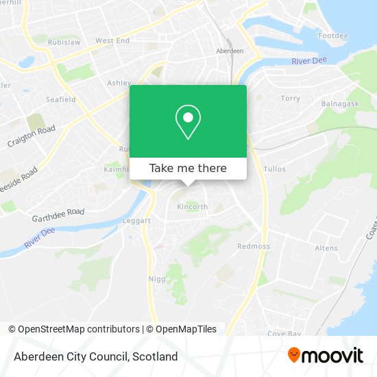 Aberdeen City Council map