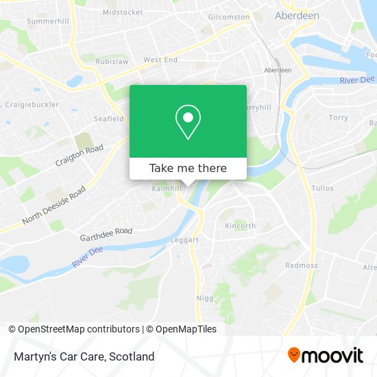 Martyn's Car Care map