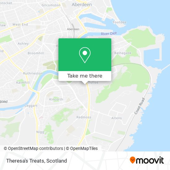 Theresa's Treats map