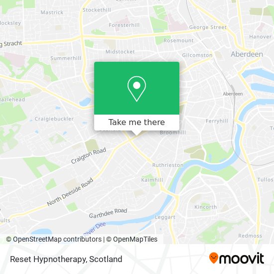 Reset Hypnotherapy map