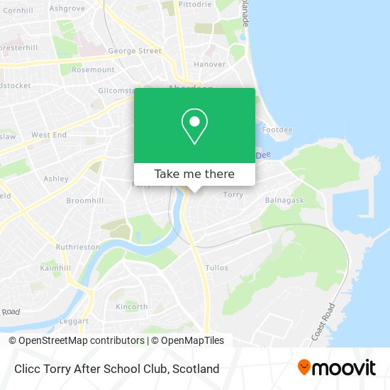 Clicc Torry After School Club map