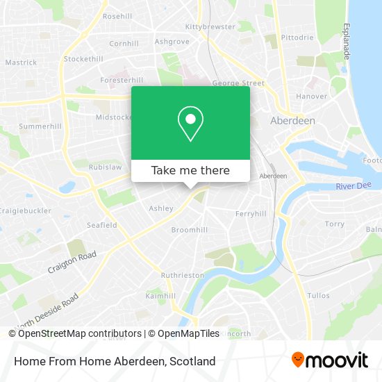Home From Home Aberdeen map