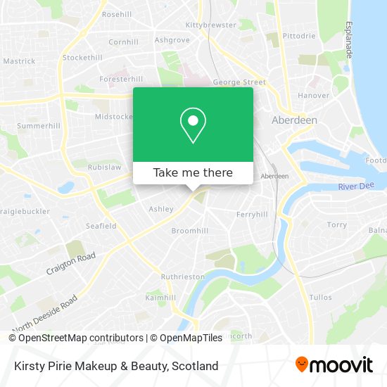 Kirsty Pirie Makeup & Beauty map