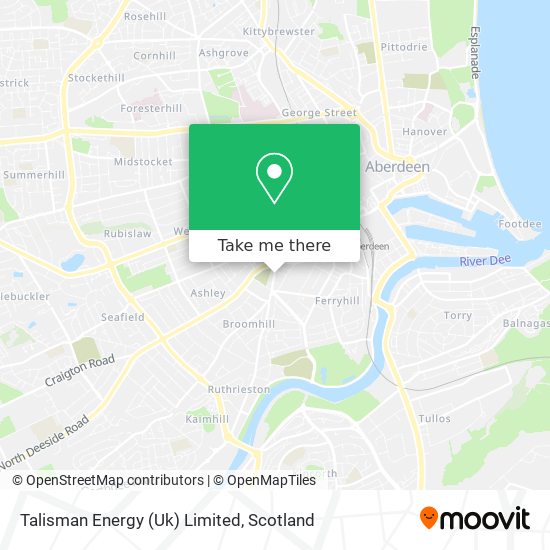 Talisman Energy (Uk) Limited map