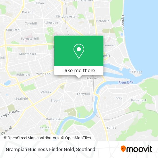 Grampian Business Finder Gold map