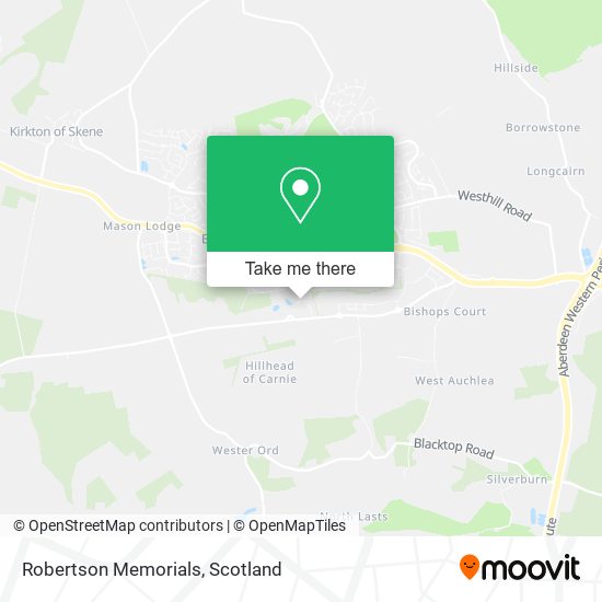 Robertson Memorials map