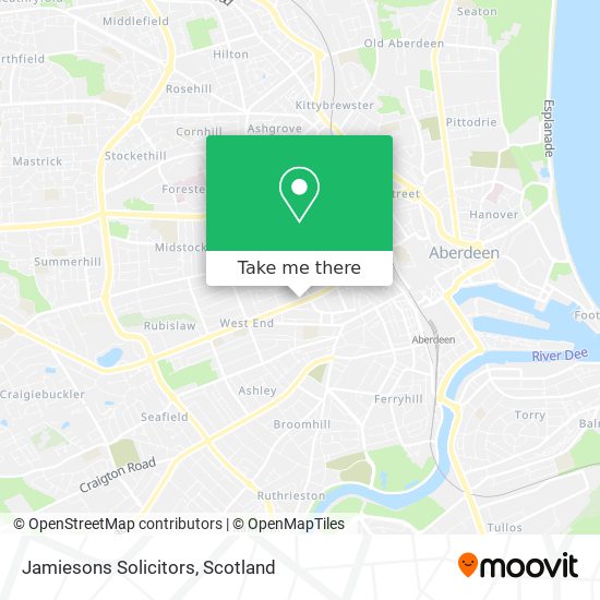 Jamiesons Solicitors map