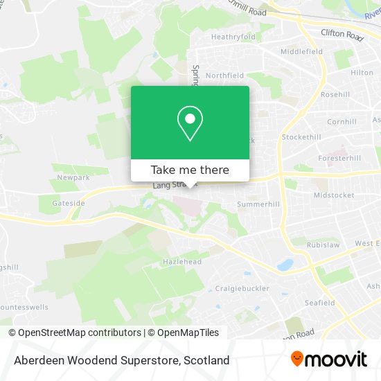 Aberdeen Woodend Superstore map