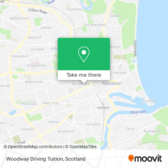 Woodway Driving Tuition map
