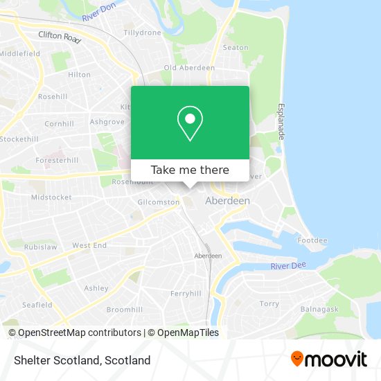 Shelter Scotland map