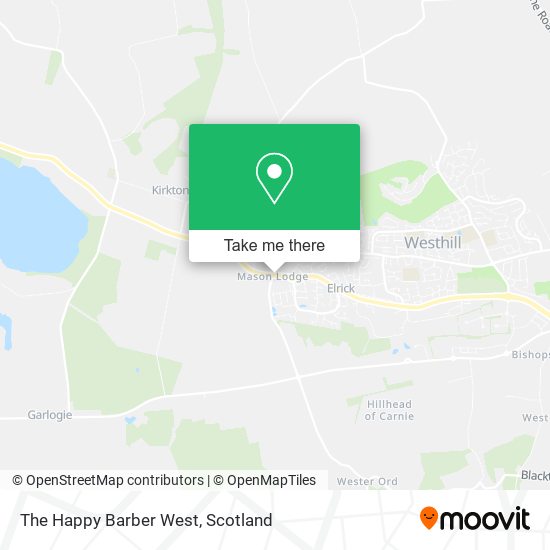 The Happy Barber West map