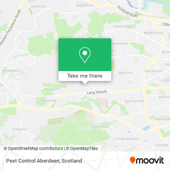 Pest Control Aberdeen map