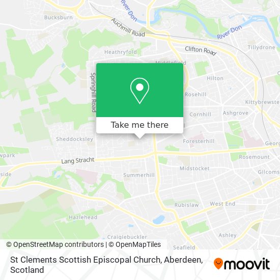 St Clements Scottish Episcopal Church, Aberdeen map