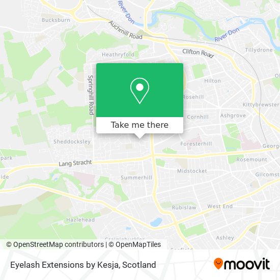 Eyelash Extensions by Kesja map