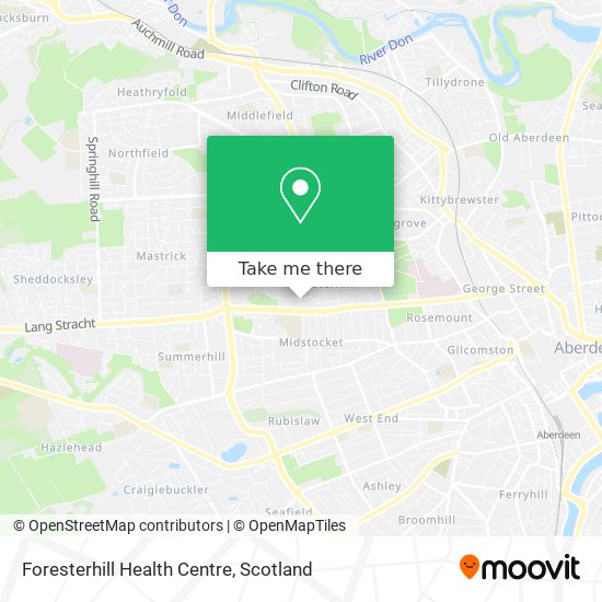 Foresterhill Health Centre map