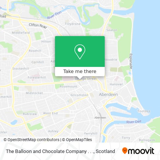 The Balloon and Chocolate Company . . . map