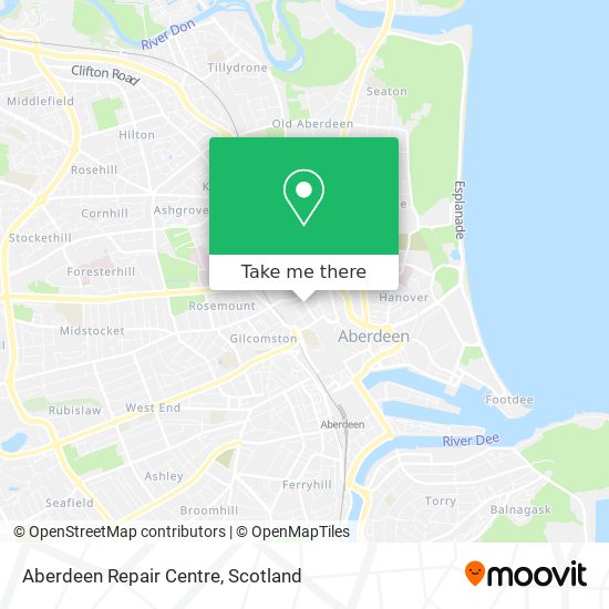 Aberdeen Repair Centre map