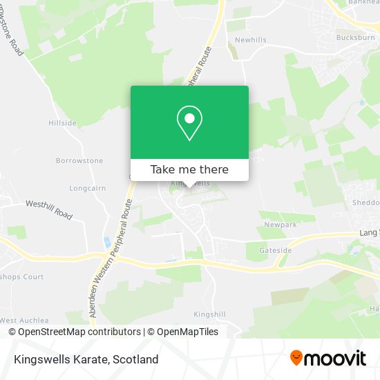 Kingswells Karate map