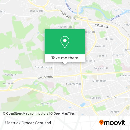 Mastrick Grocer map