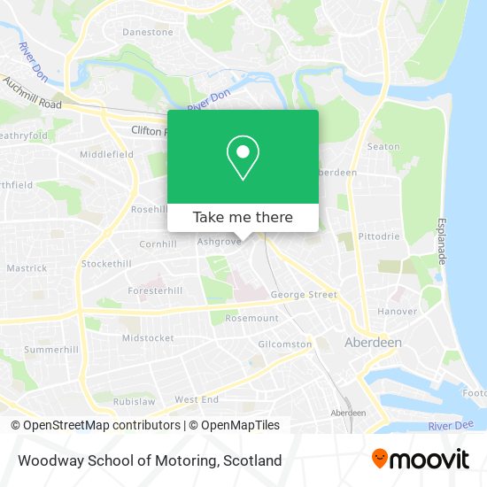 Woodway School of Motoring map
