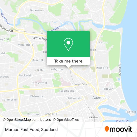 Marcos Fast Food map