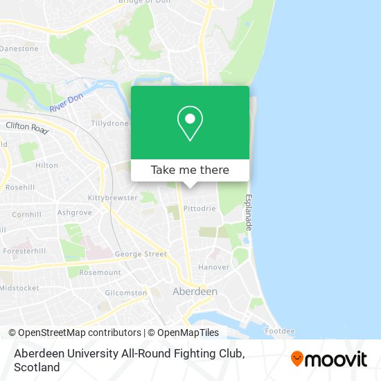 Aberdeen University All-Round Fighting Club map