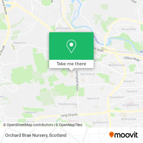 Orchard Brae Nursery map