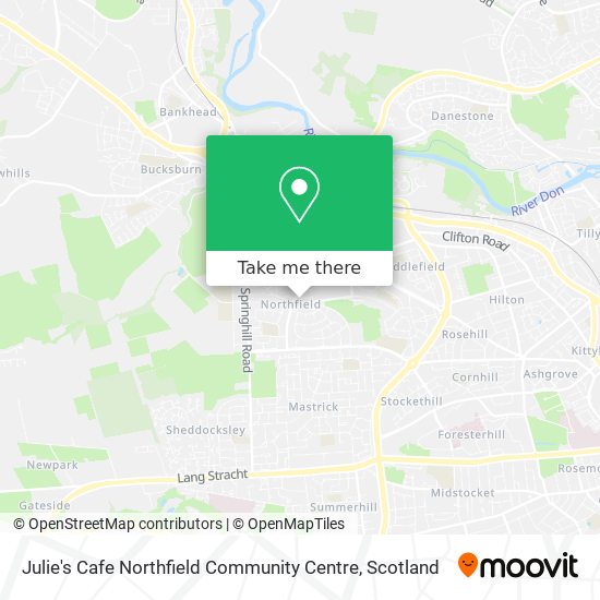 Julie's Cafe Northfield Community Centre map