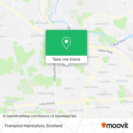 Frampton Hairstylists map