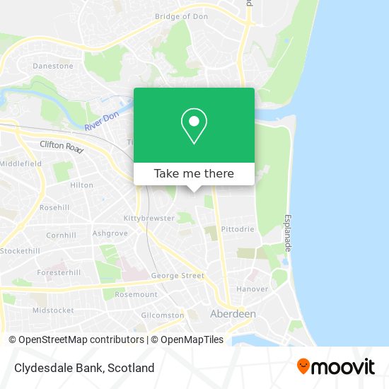 Clydesdale Bank map