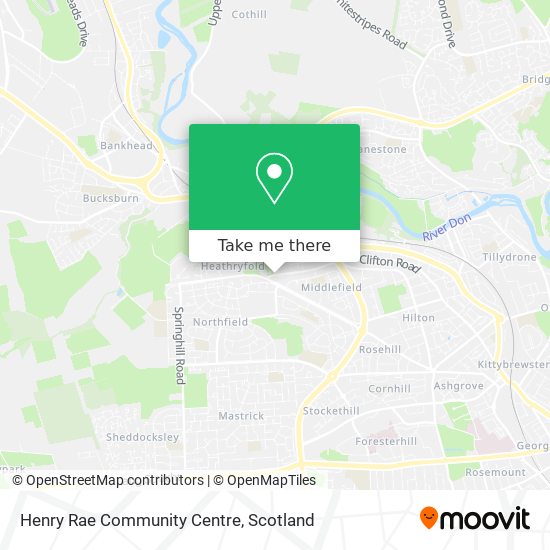 Henry Rae Community Centre map