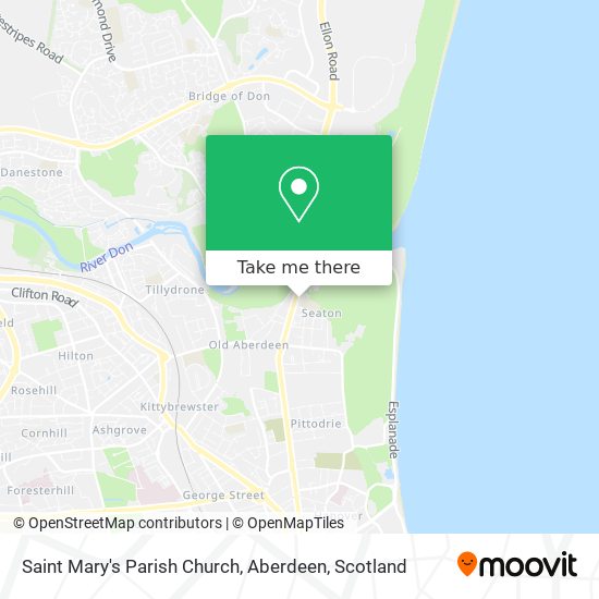 Saint Mary's Parish Church, Aberdeen map