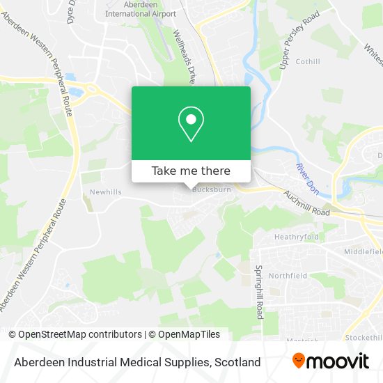 Aberdeen Industrial Medical Supplies map