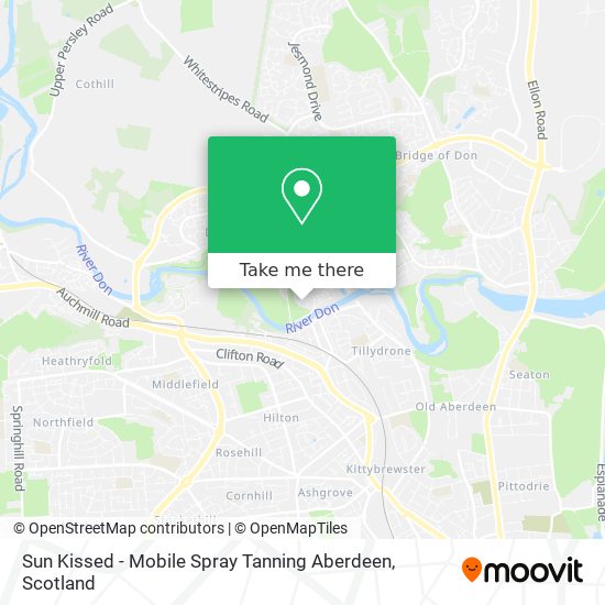 Sun Kissed - Mobile Spray Tanning Aberdeen map