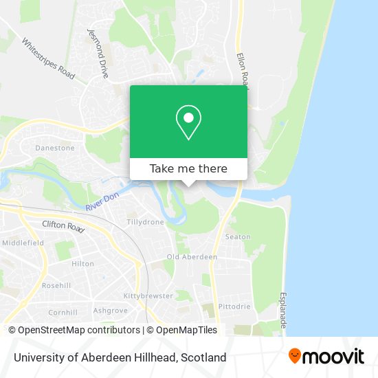 University of Aberdeen Hillhead map